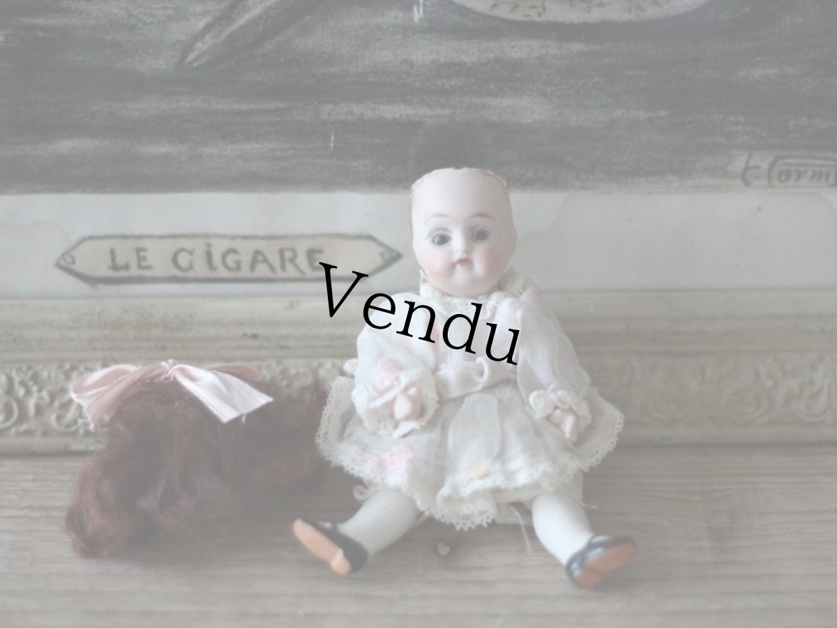 画像5: ピンクリボンのミニョネット/Kestner (5)