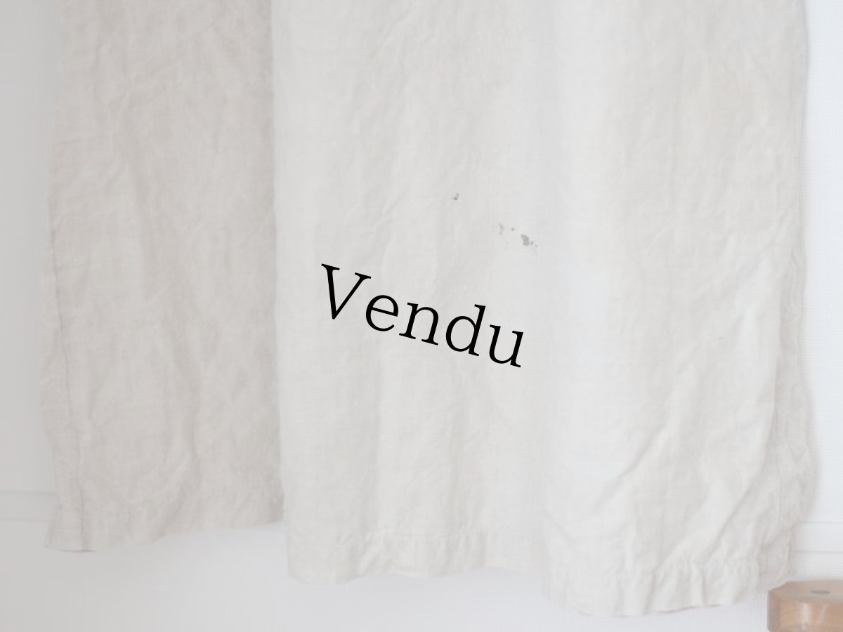 画像8: フレンチアンティークリネンワンピース (8)