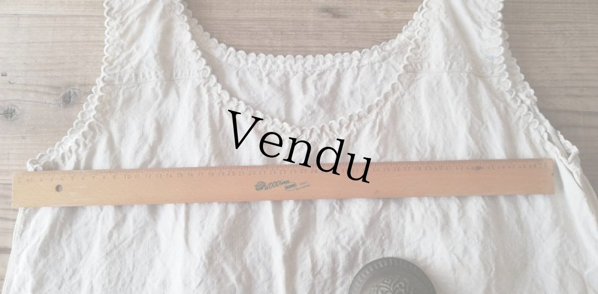 画像14: フレンチアンティークリネンワンピース (14)