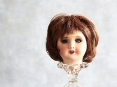 画像1: FRANCE UNIS スリープアイ ウィッグ付きビスクヘッド//--sale-- (1)