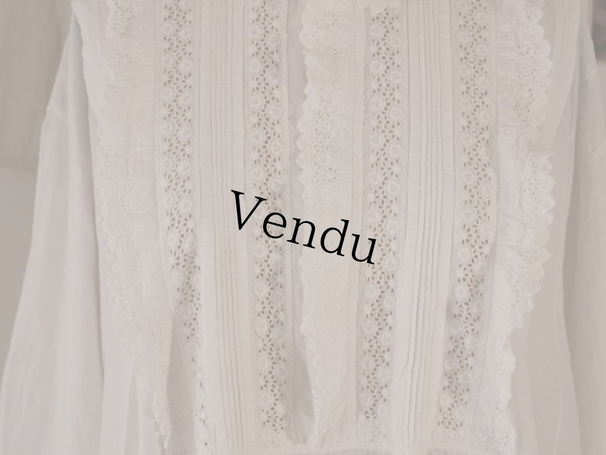 画像7: フレンチアンティークワンピース (7)