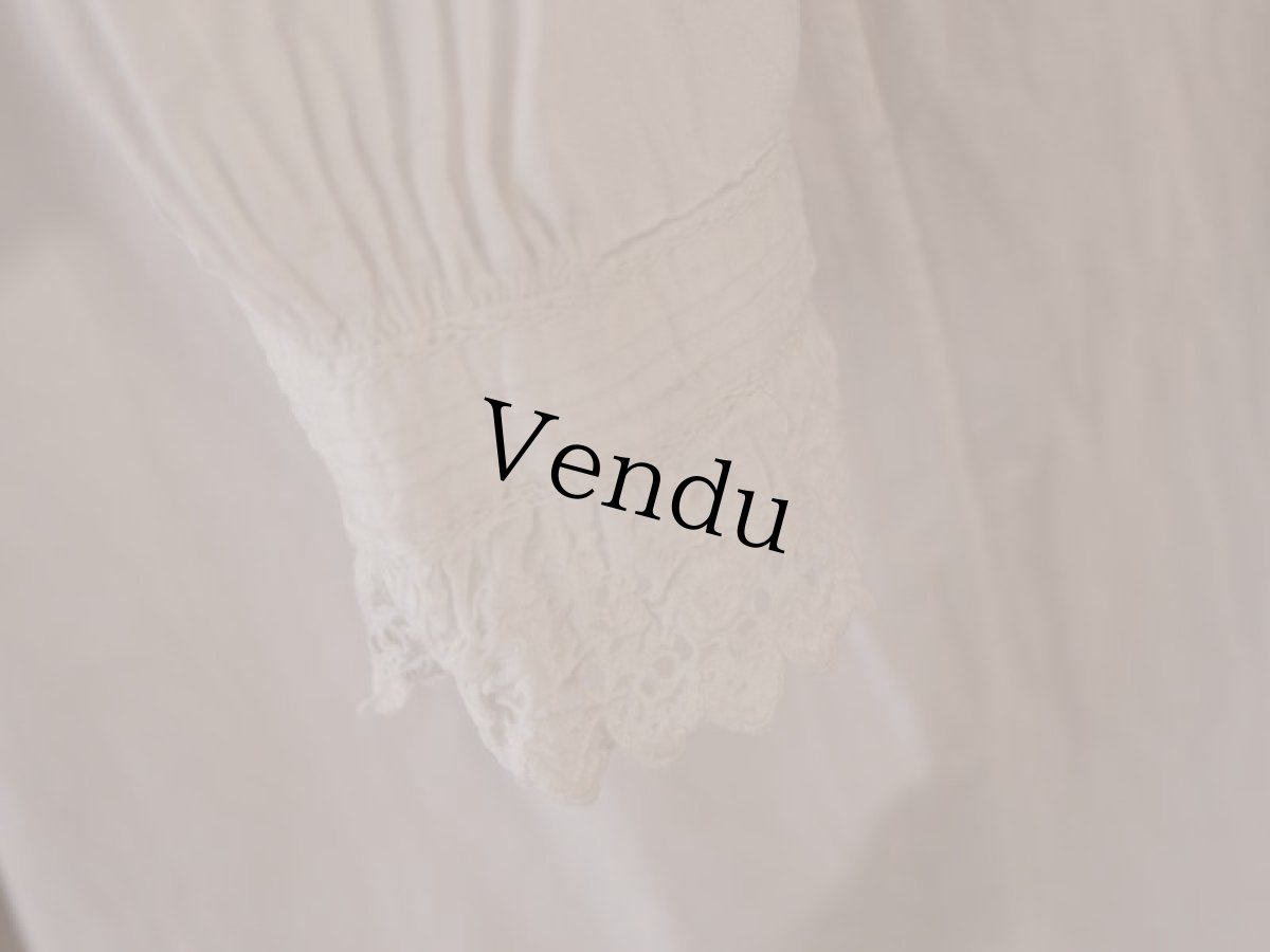 画像9: フレンチアンティークワンピース (9)