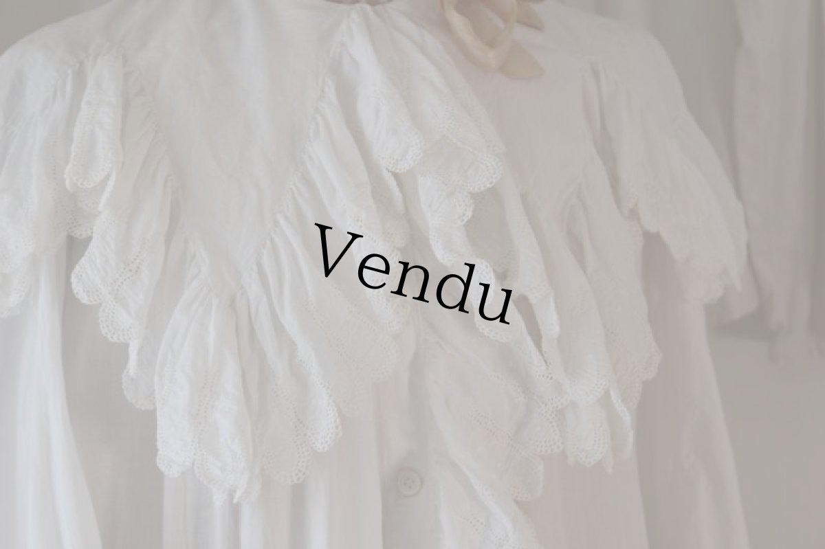 画像11: フレンチアンティーク前開きワンピース (11)