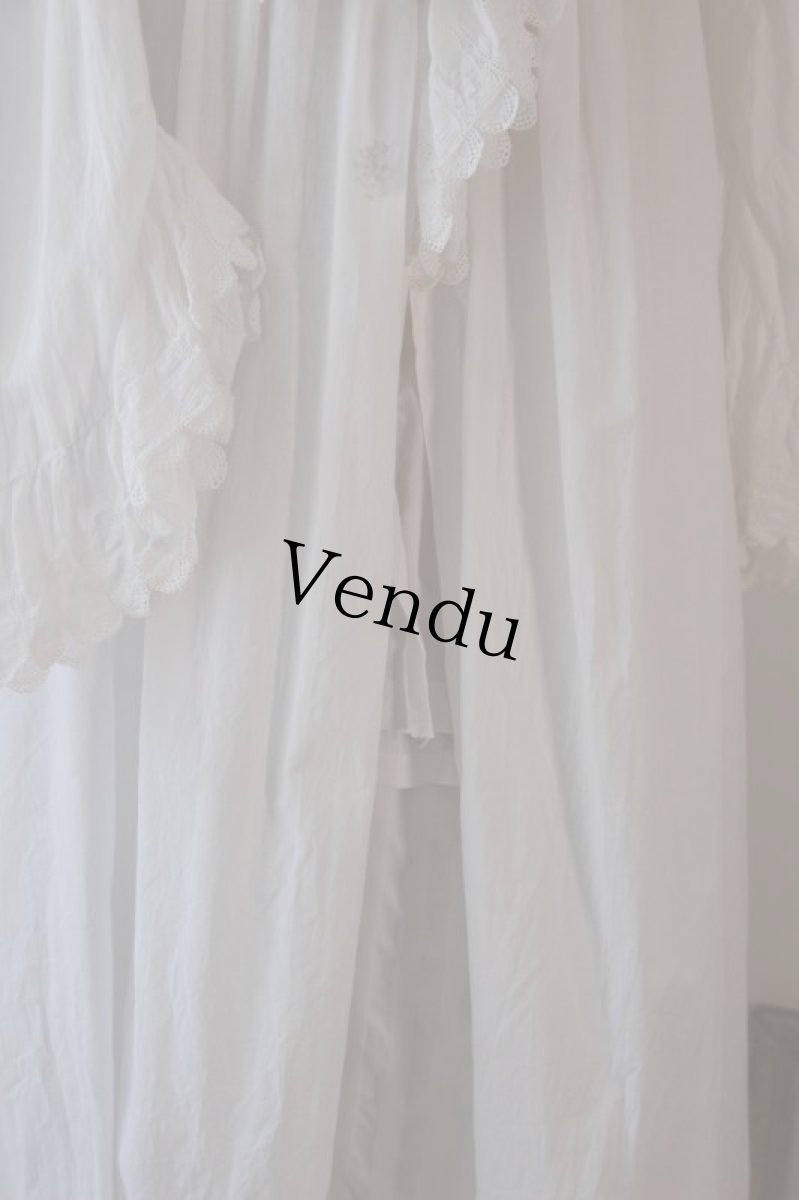 画像13: フレンチアンティーク前開きワンピース (13)