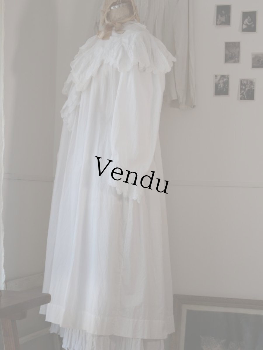 画像4: フレンチアンティーク前開きワンピース (4)