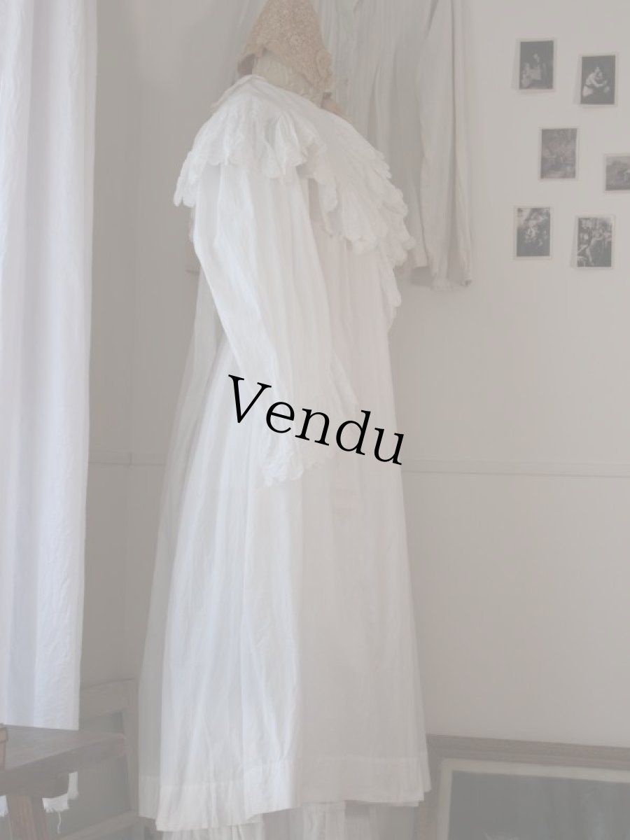 画像2: フレンチアンティーク前開きワンピース (2)