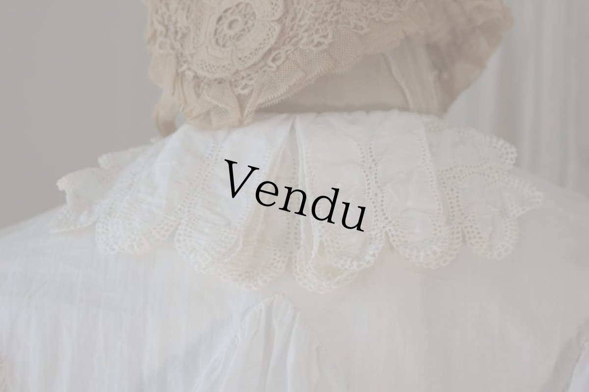 画像6: フレンチアンティーク前開きワンピース (6)