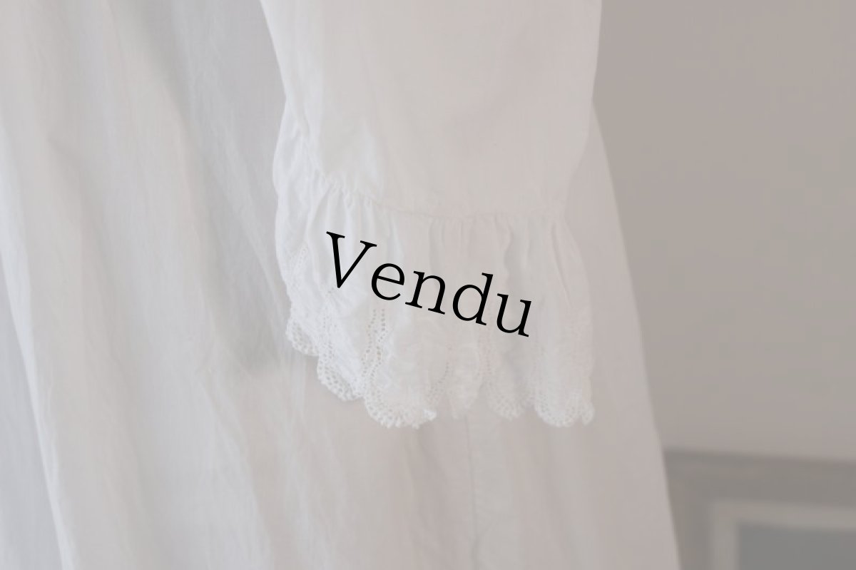 画像9: フレンチアンティーク前開きワンピース (9)