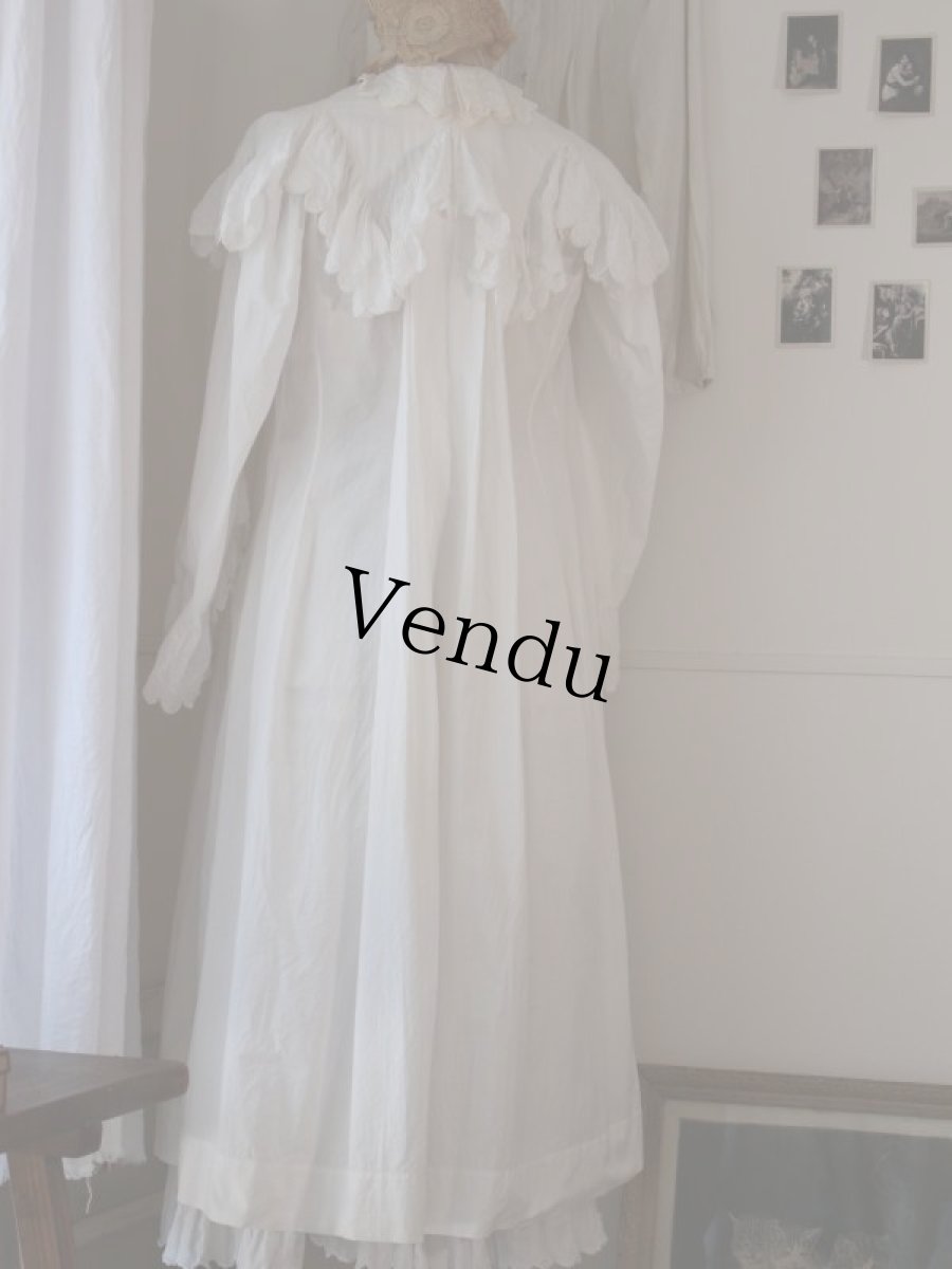 画像3: フレンチアンティーク前開きワンピース (3)