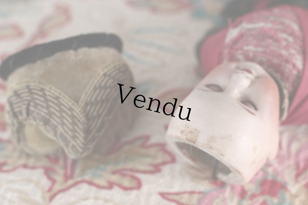 画像15: FRANCE SFBJ 赤と黒のドレスの少女/Sleep eye (15)