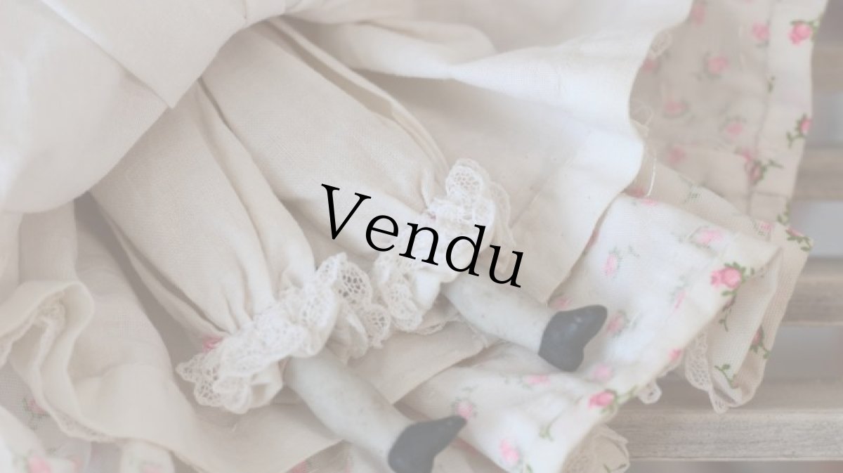 画像8: 小花ドレスのチャイナヘッドドール (8)