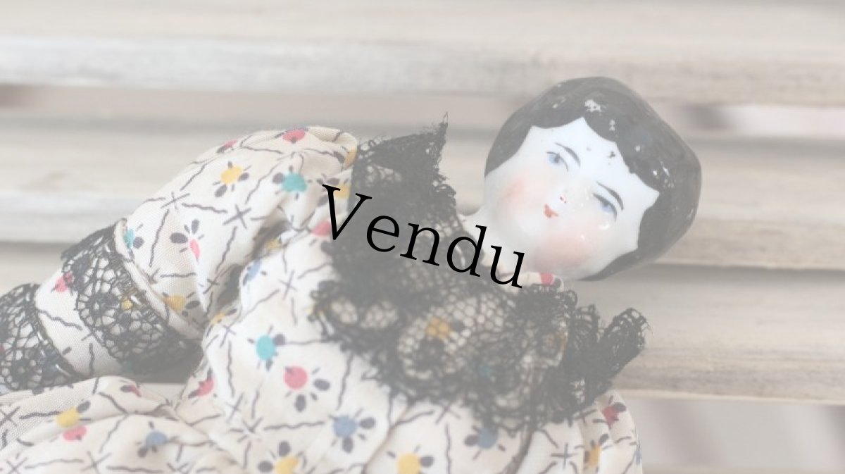 画像5: フラットヘッドのクラッシックチャイナヘッドドール (5)