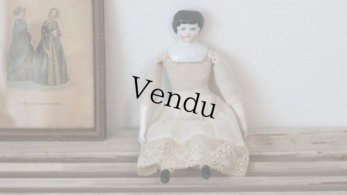 画像11: フラットヘッドのクラッシックチャイナヘッドドール (11)