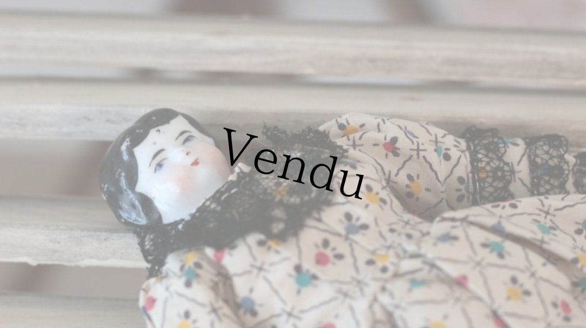 画像9: フラットヘッドのクラッシックチャイナヘッドドール (9)