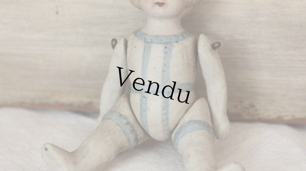 画像3: ブロンドヘアのビスクドール/German (3)