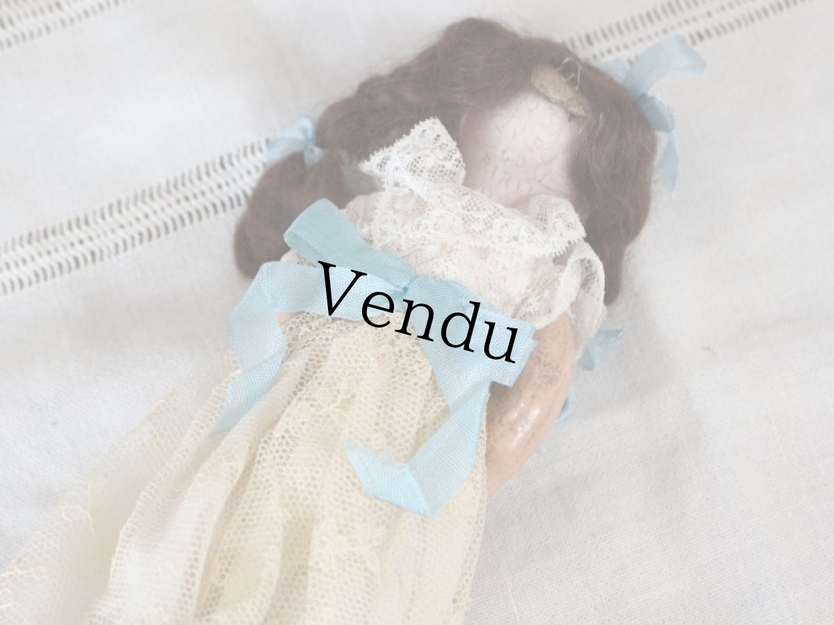 画像8: SFBJ PARIS/水色リボンのビスクドール//--sale-- (8)