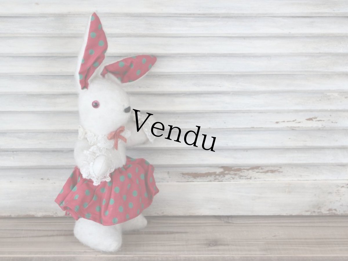 画像2: ドット耳の白兎/French (2)