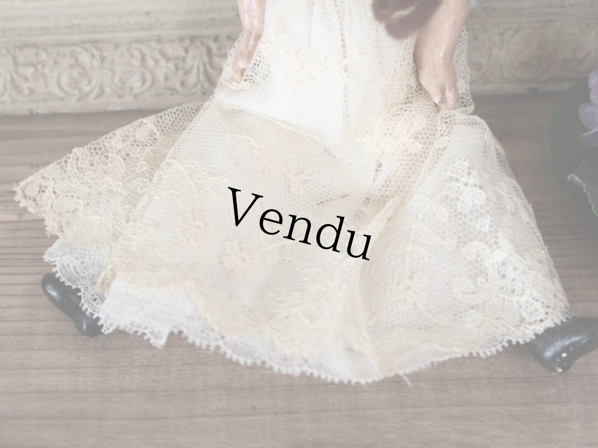 画像5: SFBJ PARIS/水色リボンのビスクドール//--sale-- (5)