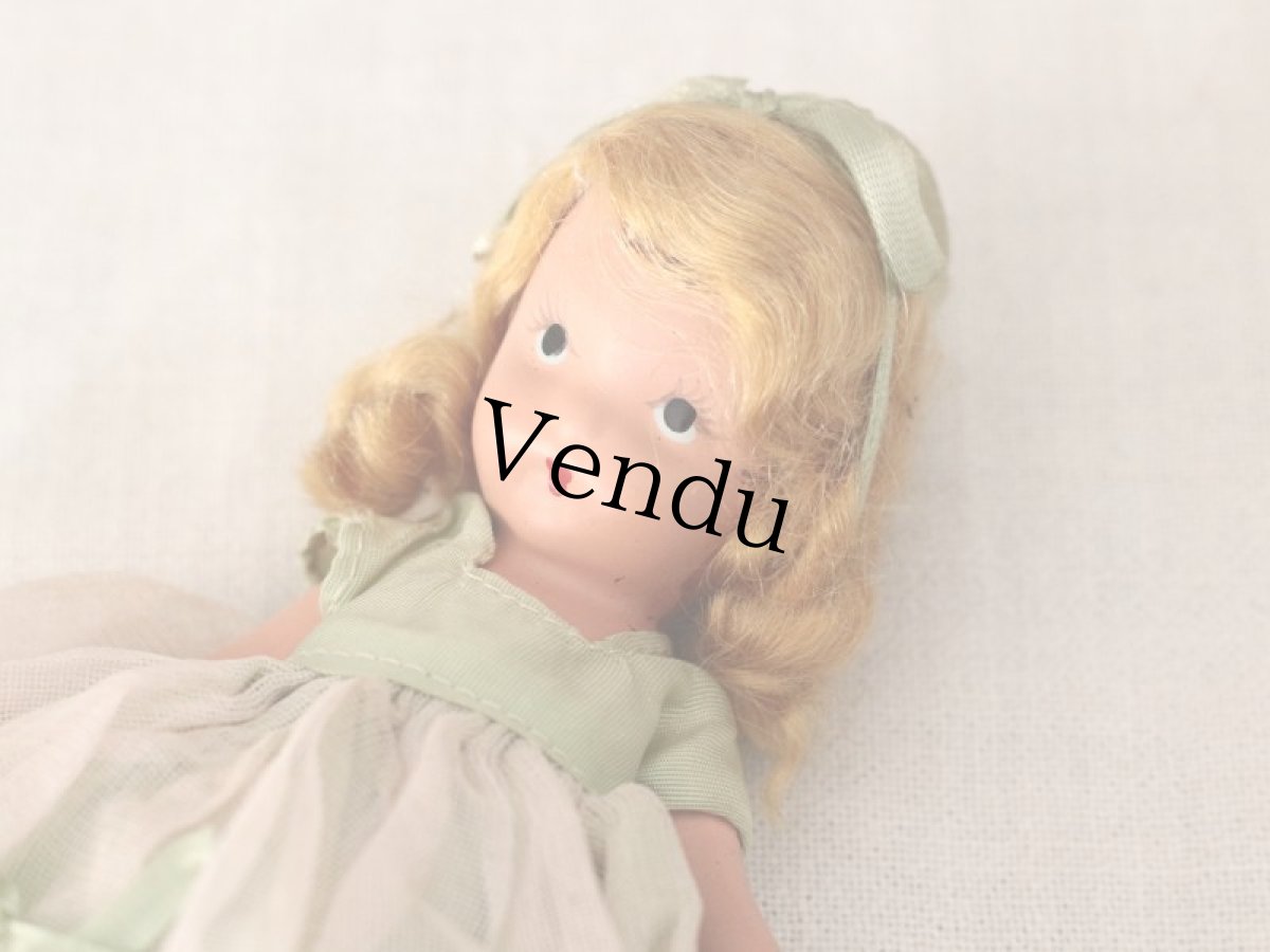 画像9: 若草色ドレスのNancy Ann / ナンシー アン ドール (9)