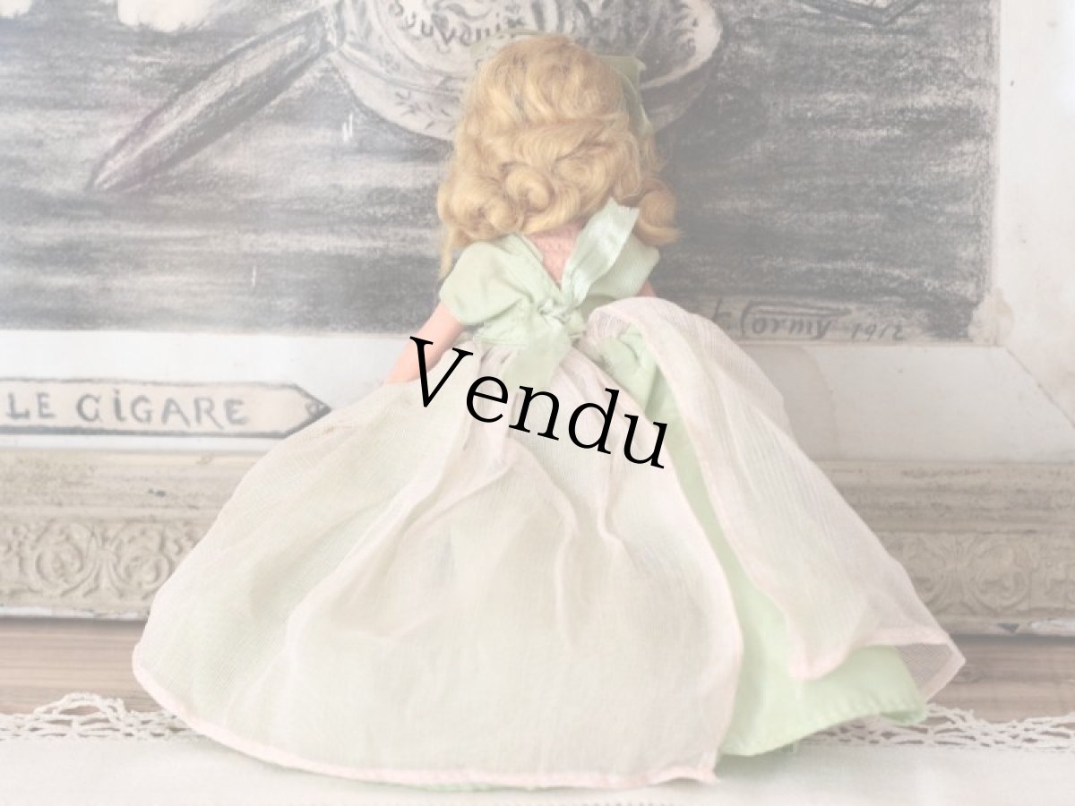 画像7: 若草色ドレスのNancy Ann / ナンシー アン ドール (7)