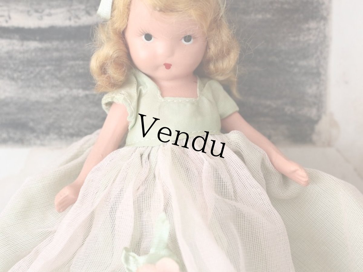 画像5: 若草色ドレスのNancy Ann / ナンシー アン ドール (5)