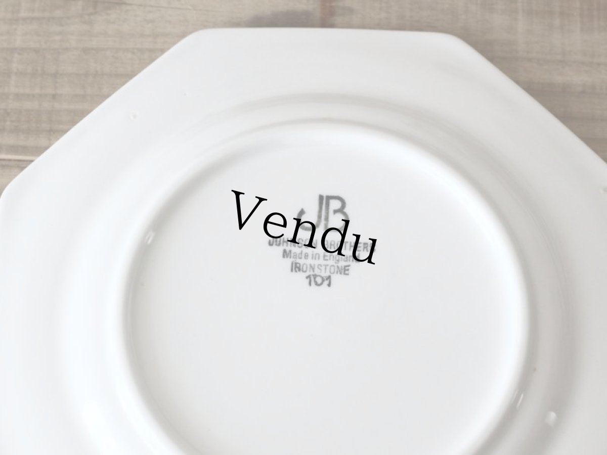 画像3: SALE++JOHNSON BROTHERS OCTOGONAL 19cmプレート  (3)