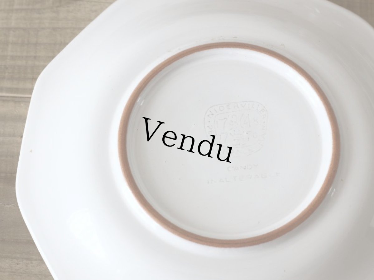 画像3: NIDERVILLER DÉCAGONE 20cmプレート/France (3)