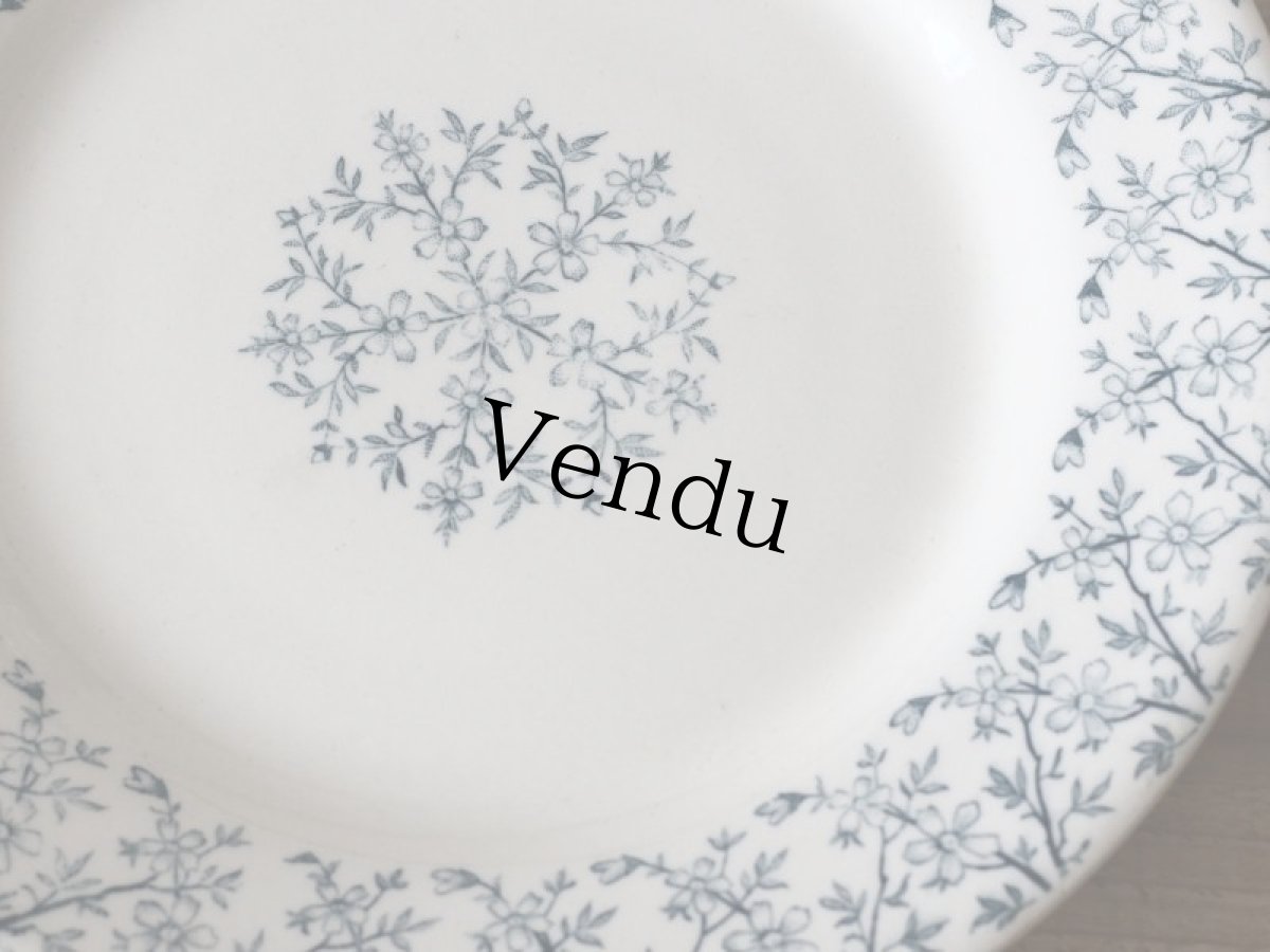 画像2: GIEN MIGNON 23cmプレート/France (2)