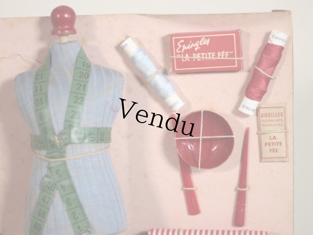 画像3: アンティークドールハウス Parisトルソー＆ソーイングセット/France (3)