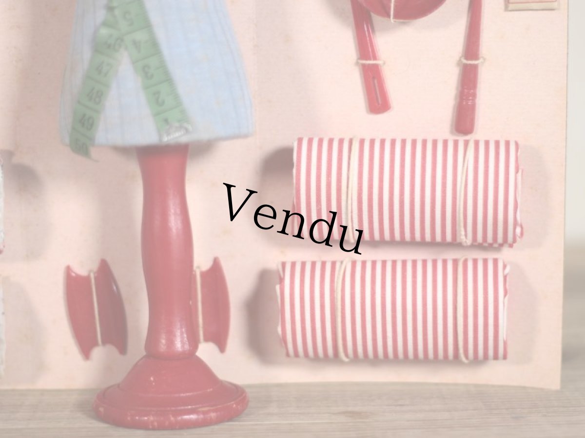 画像5: アンティークドールハウス Parisトルソー＆ソーイングセット/France (5)