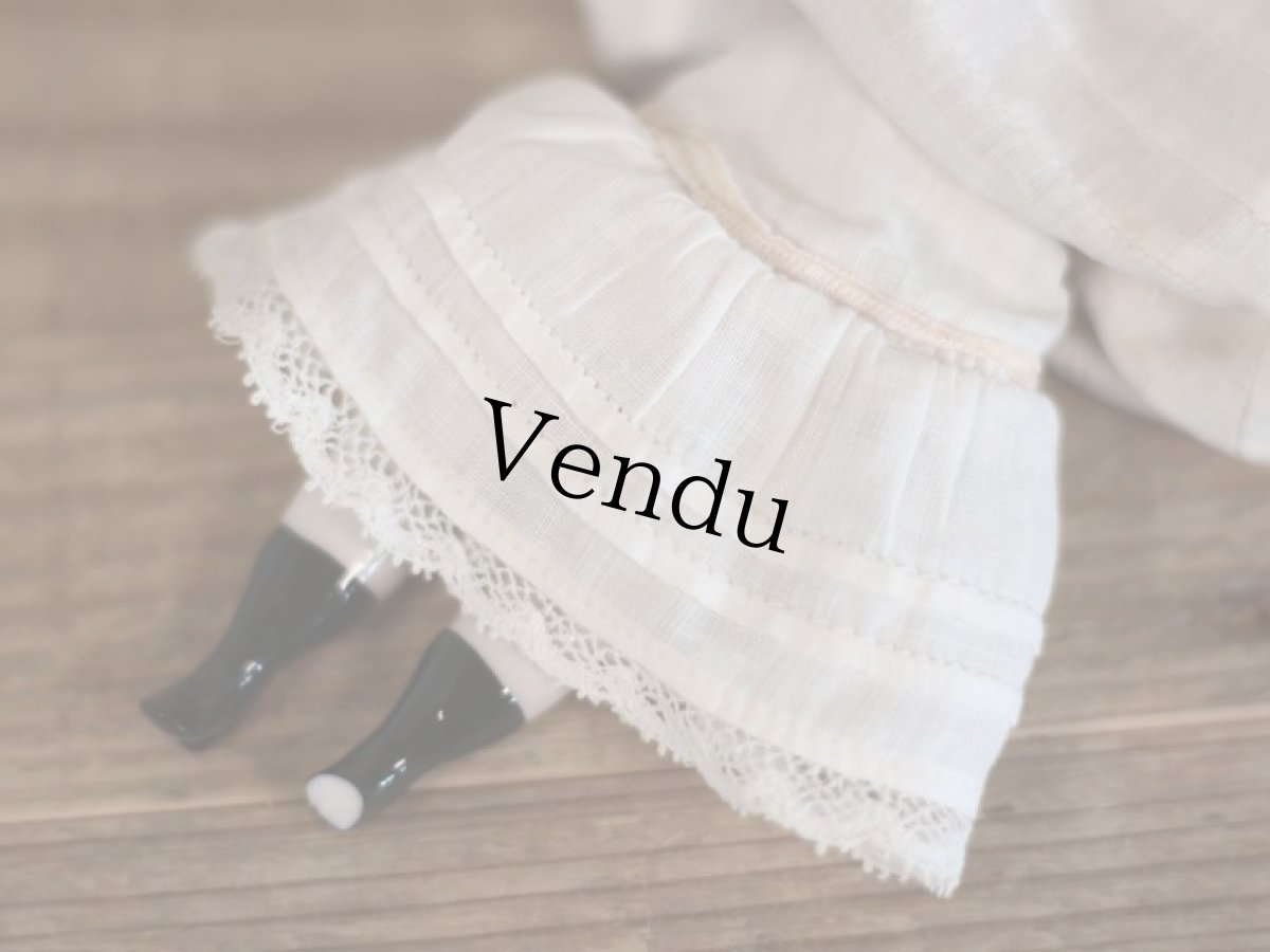 画像6: ブロンドのチャイナヘッドドール (6)