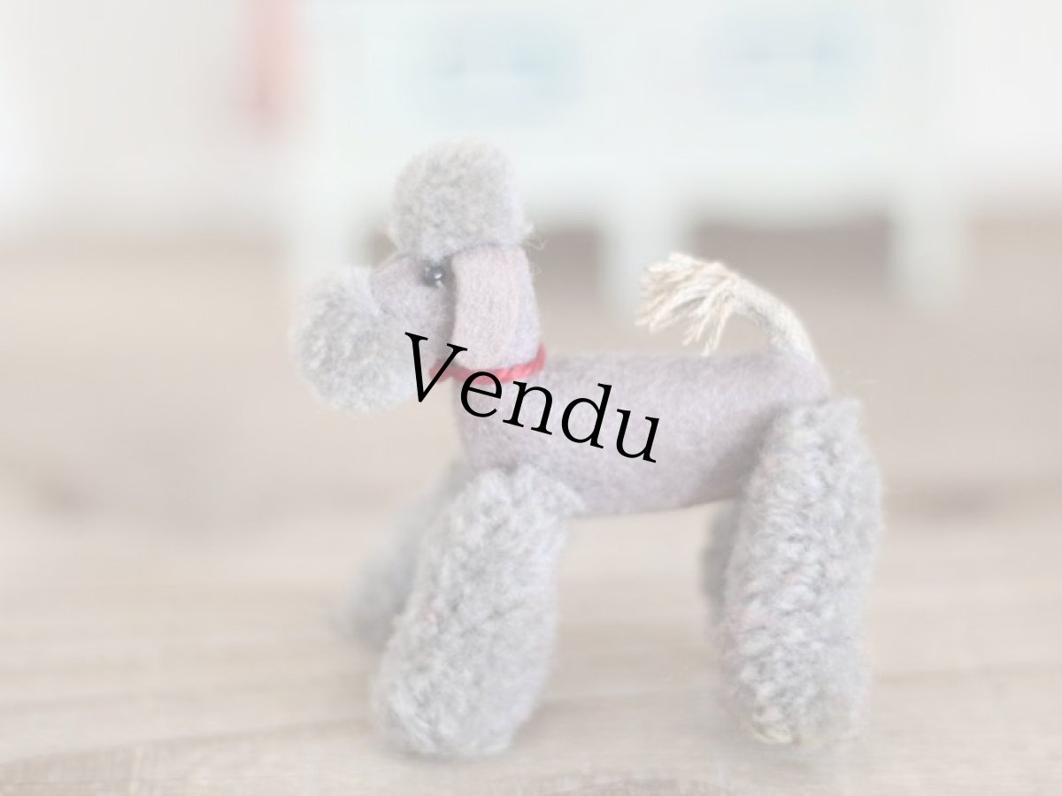 画像1: Steiff Miniature Poodle Gray/Germany (1)