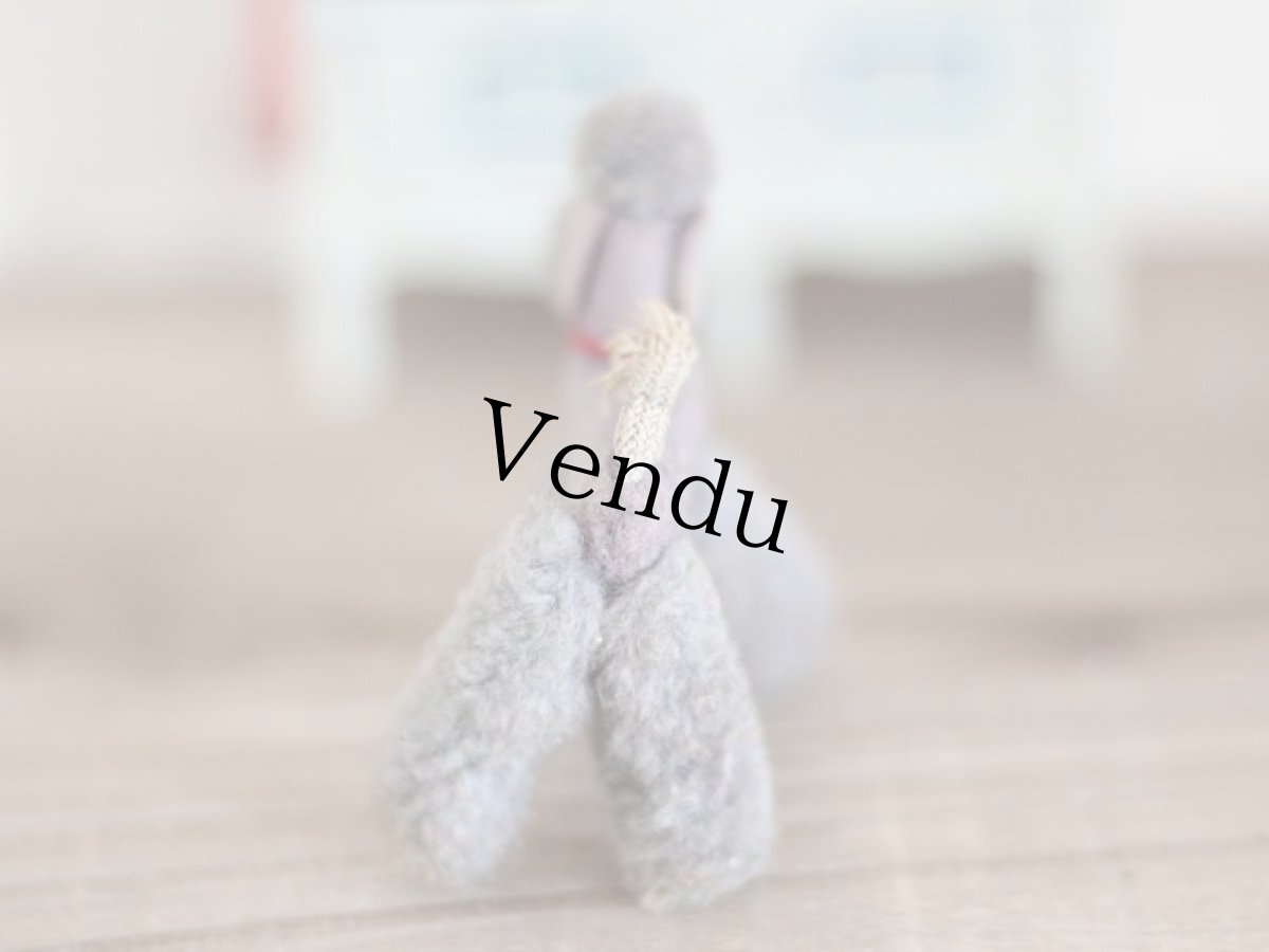 画像2: Steiff Miniature Poodle Gray/Germany (2)