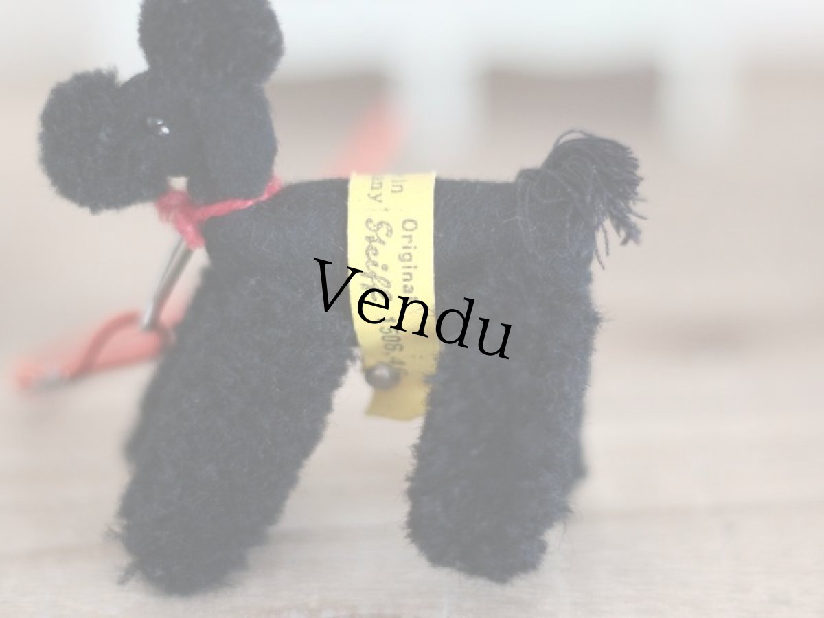 画像2: Steiff Miniature Poodle Black/Germany (2)
