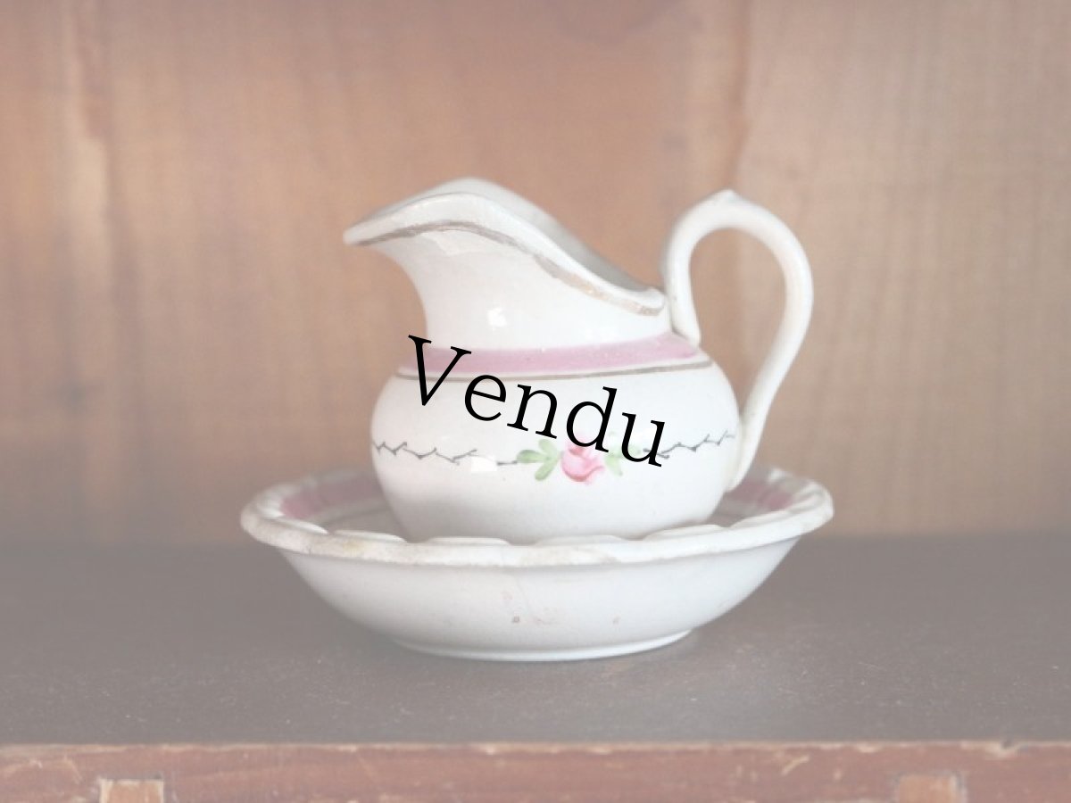 画像2: フランス ウォッシュピッチャー＆ボウル ドールハウス/French (2)