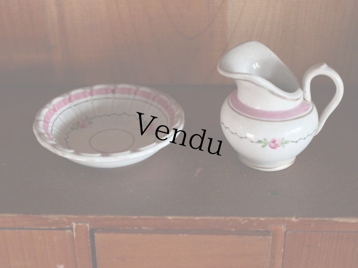 画像3: フランス ウォッシュピッチャー＆ボウル ドールハウス/French (3)