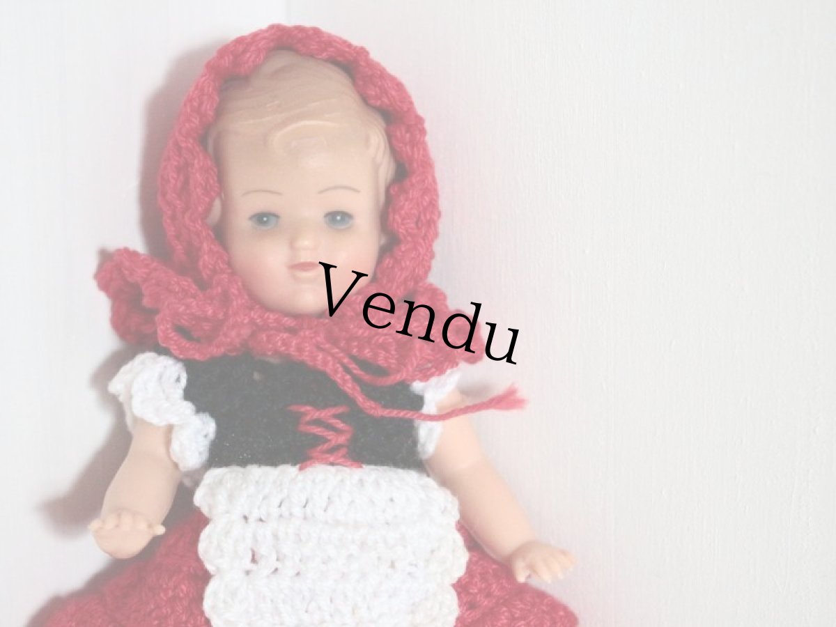 画像2: Vintage LISSI DOLL 5.5in/Little Red Riding Hood (2)