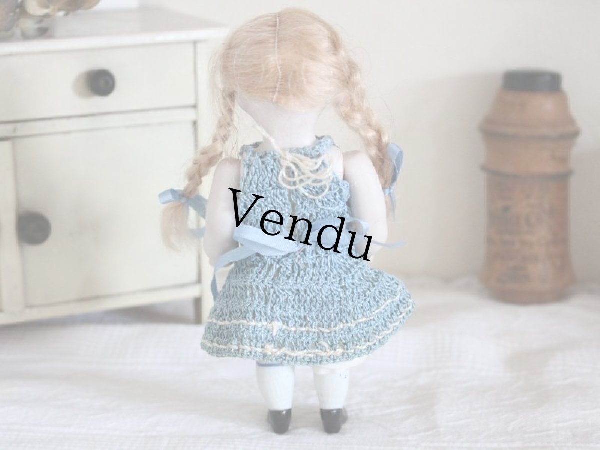 画像2: Kestner Bisque Doll 5in/Germany (2)