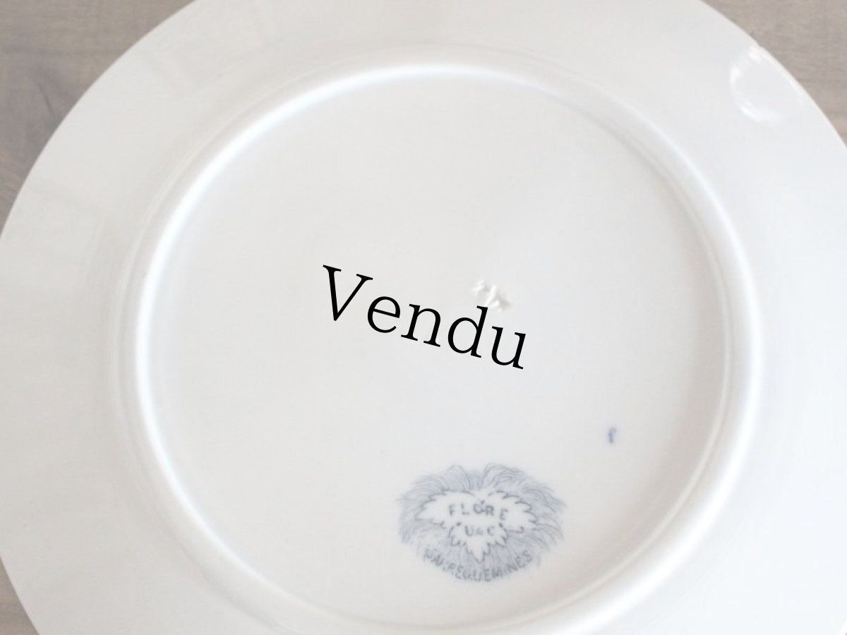 画像3: Sarreguemines FLORE プレート 23.5cm/France/サルグミンヌ (3)