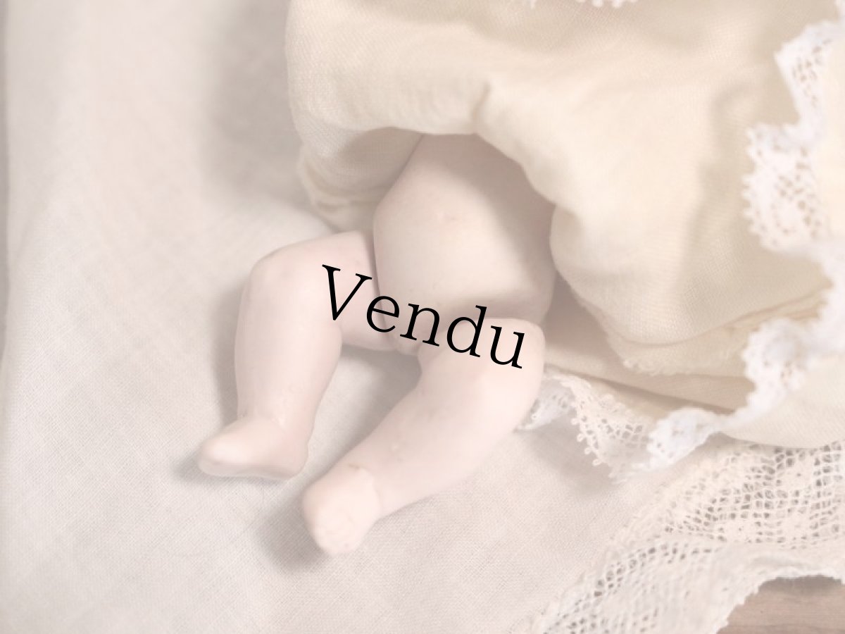 画像6: ブロンドショートヘアのビスクドール 3.5in/Hertwig (6)