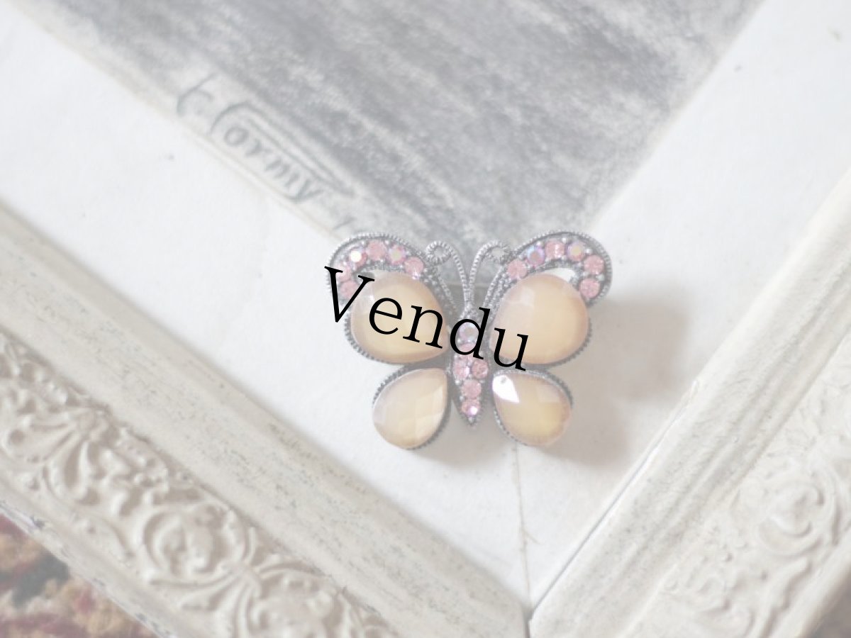 画像2: アンティーク蝶のブローチ (2)