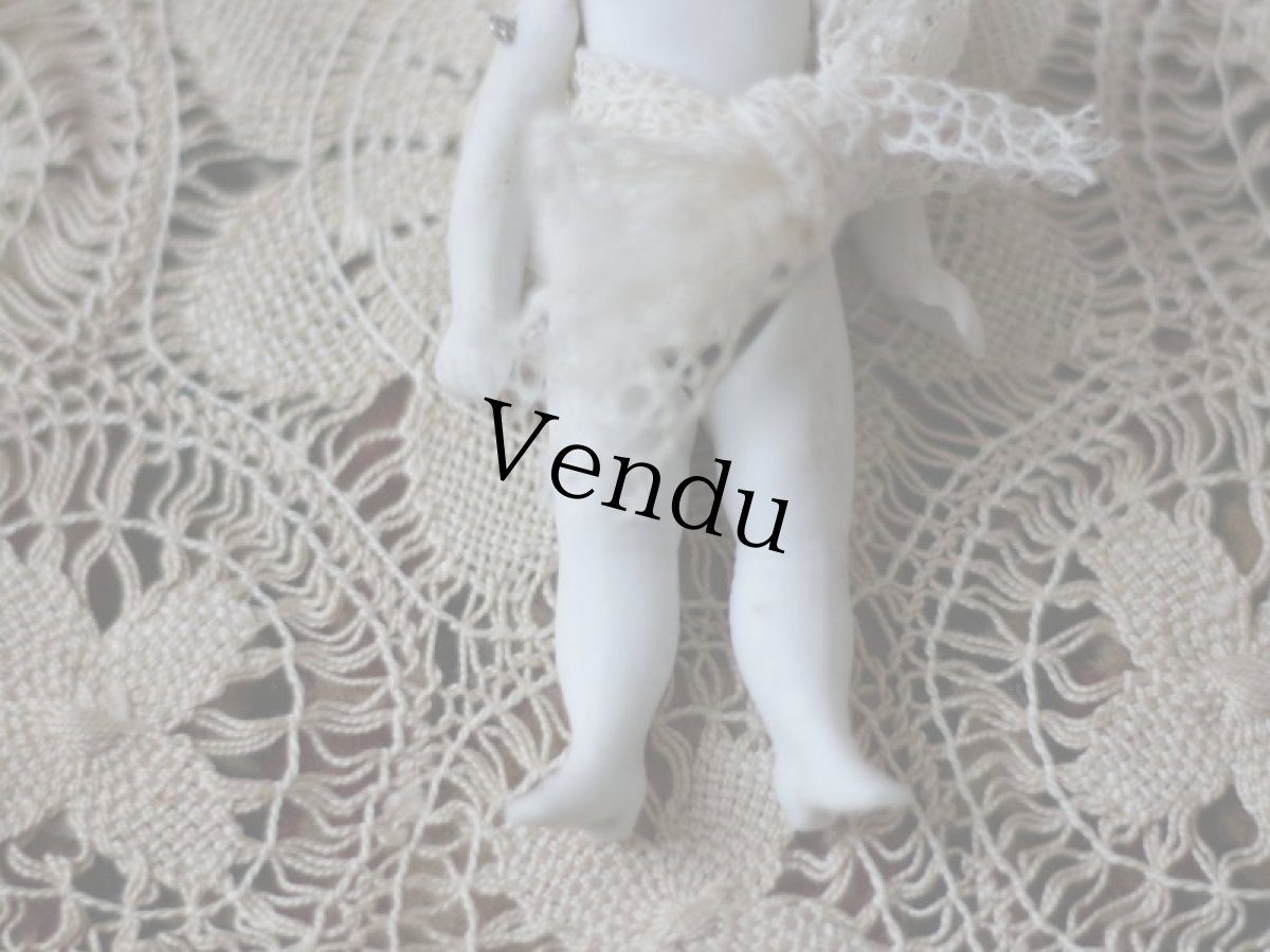 画像3: White Bisque Doll 3.5in/Germany (3)