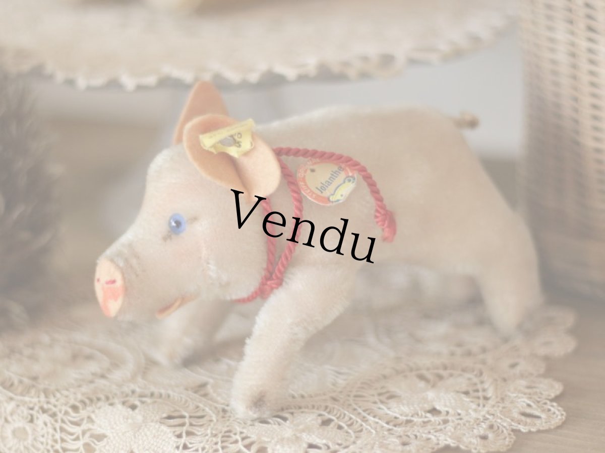 画像2: Antique Steiff Jolanthe Pig/ヨーロッパ蚤の市 (2)