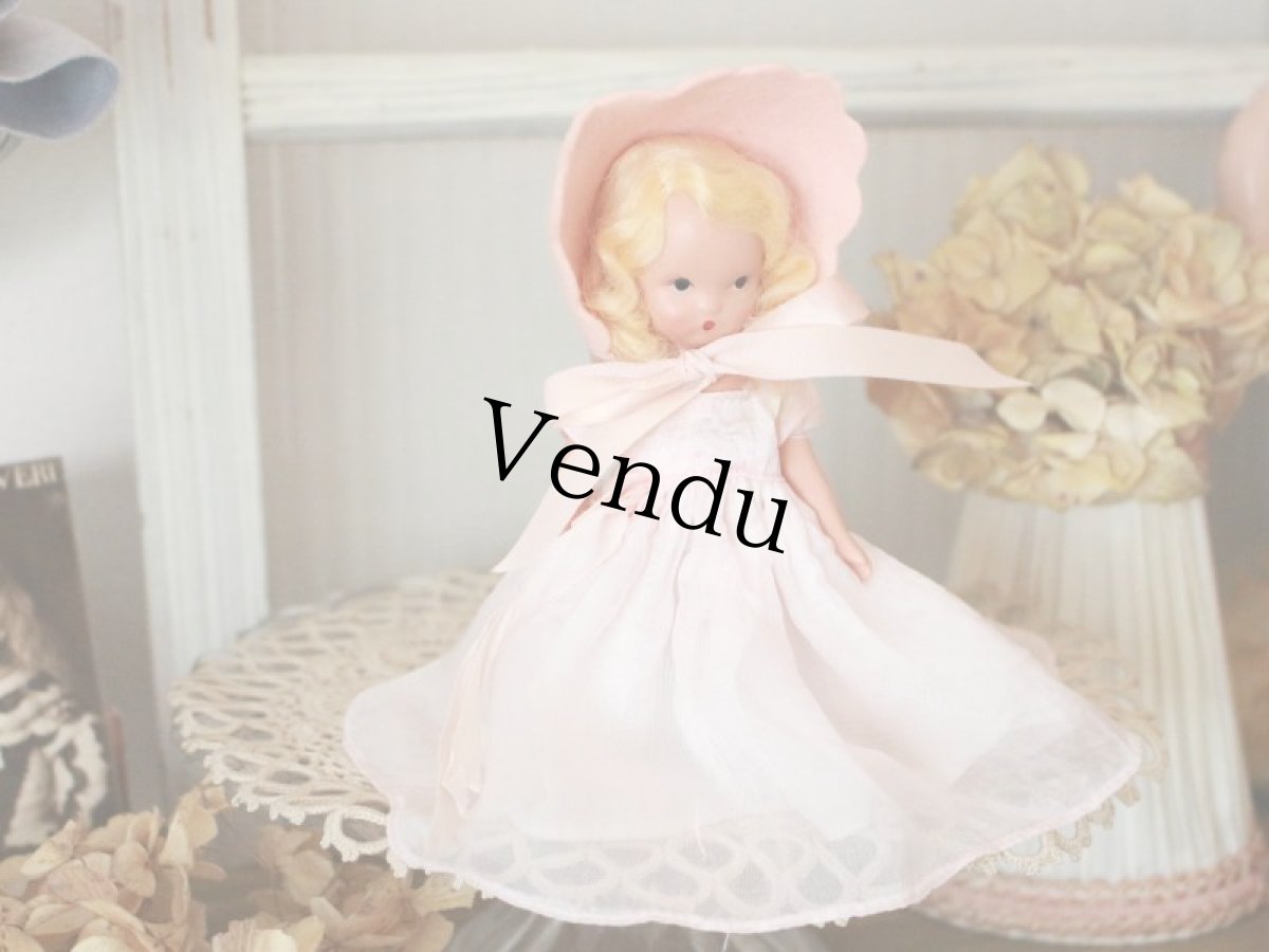画像3: Nancy Ann Story Book Pink Dress/ナンシー アン ドール (3)