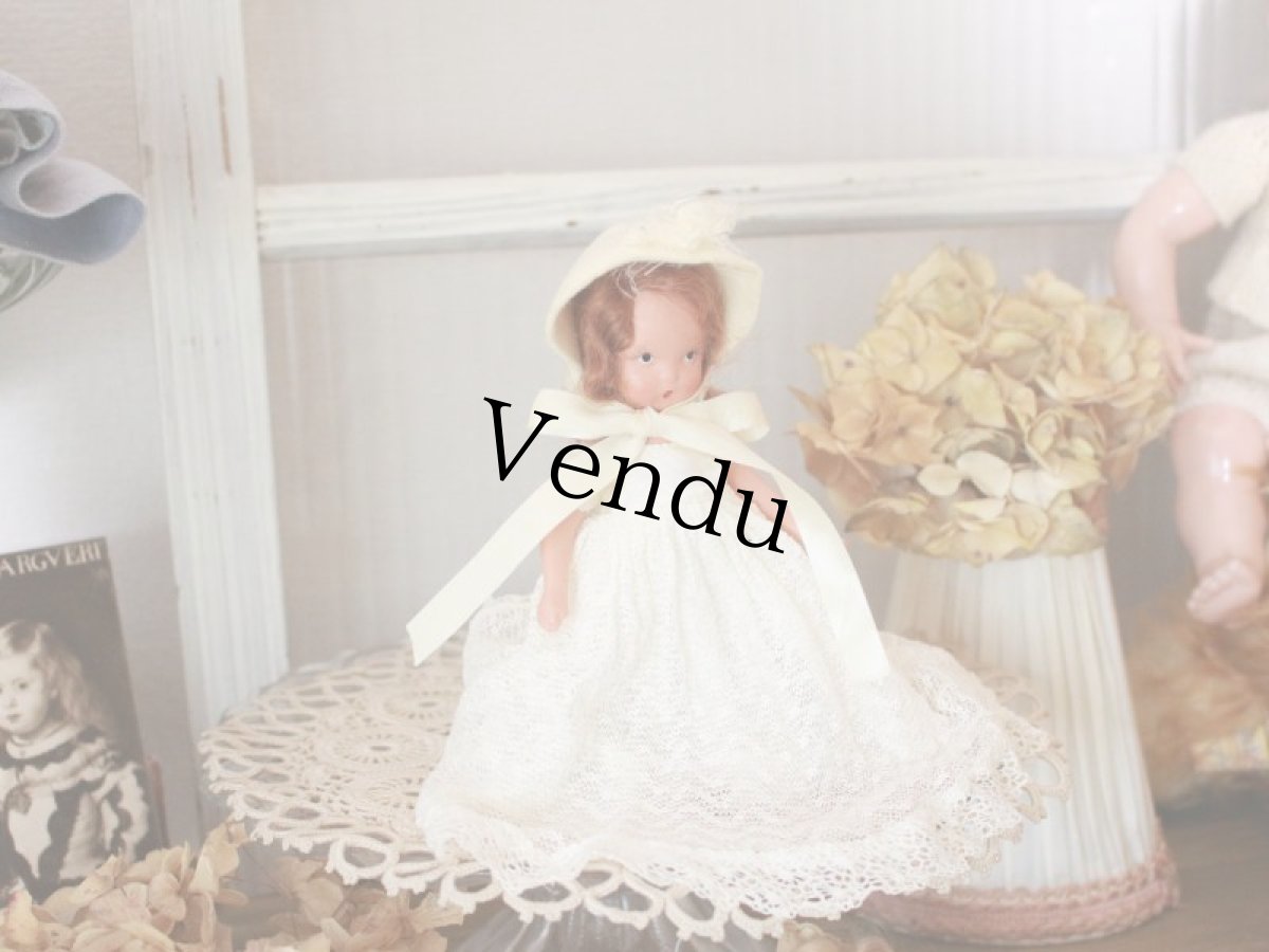 画像4: Nancy Ann Story Book White Dress/ナンシー アン ドール (4)