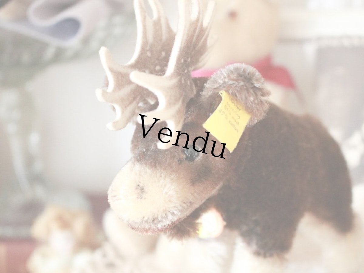 画像7: RARE!! RARE!! RARE!! Antique Steiff Moosy moose ヘラジカ/ 蚤の市 (7)