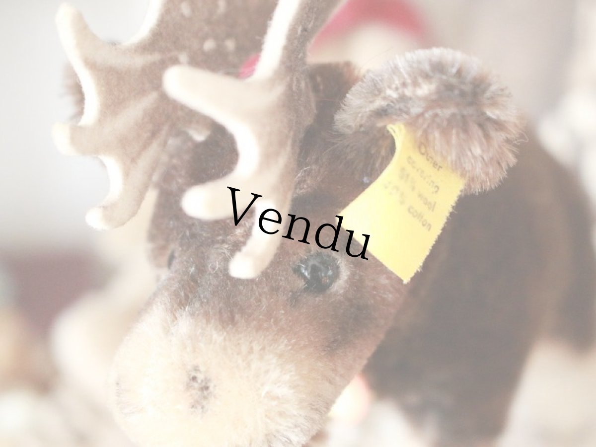 画像4: RARE!! RARE!! RARE!! Antique Steiff Moosy moose ヘラジカ/ 蚤の市 (4)