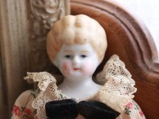 画像2: China Head Doll 9in /薔薇のドレス (2)