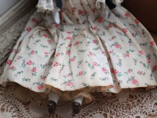 画像4: China Head Doll 9in /薔薇のドレス (4)