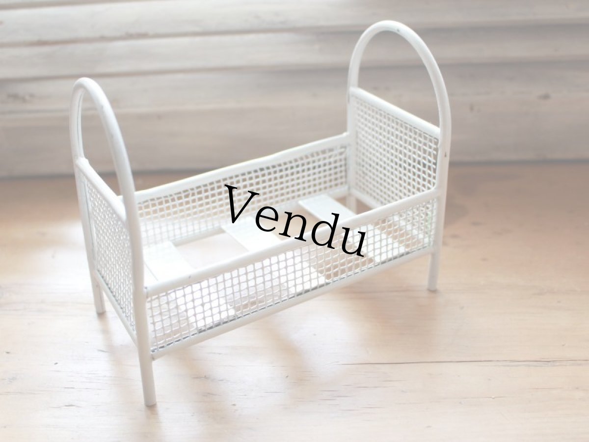 画像3: Antique Doll House Bed /Germany (3)